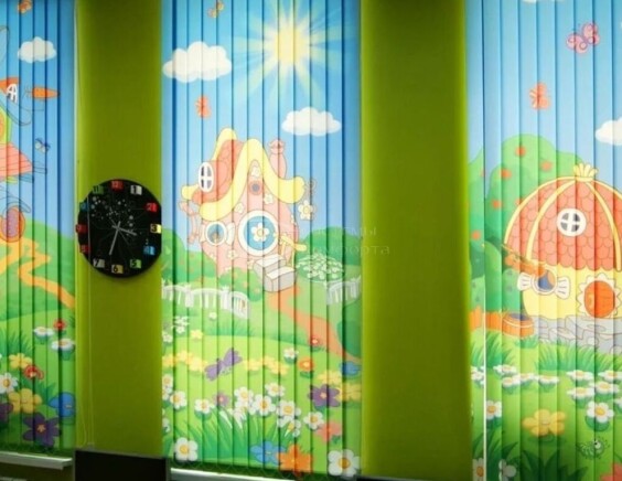 Портфолио вертикальные жалюзи с фотопечатью