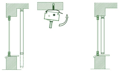Монтаж вертикальных алюминиевых жалюзи